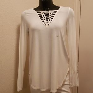 American Eagle Outfitters Crisscross V-neck
